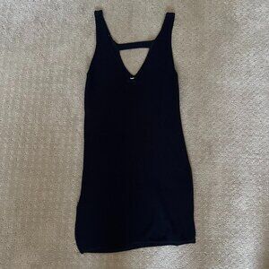 h:connect navy blue knit dress